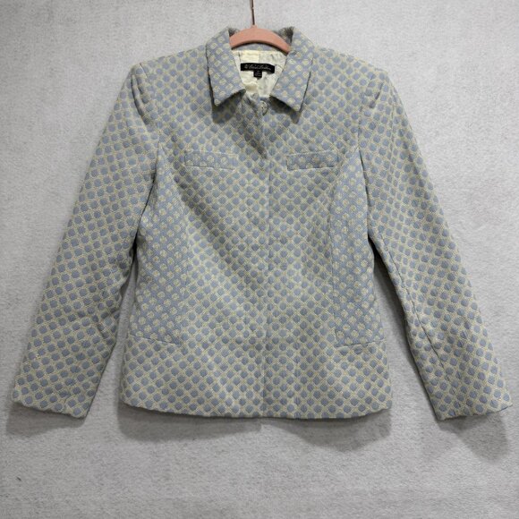 Brooks Brothers Jackets & Blazers - Brooks Brothers Blazer Womens 10 Polka Dot Textured Lined Classic Workwear Jacke